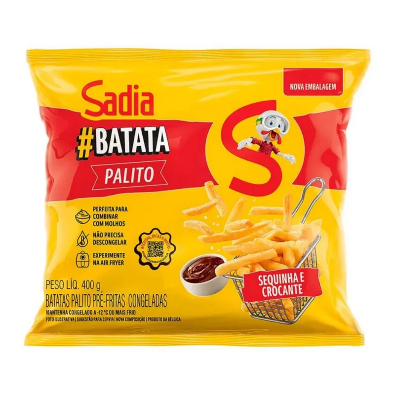 Batata Palito Sadia Pre Frita Congelada 400g