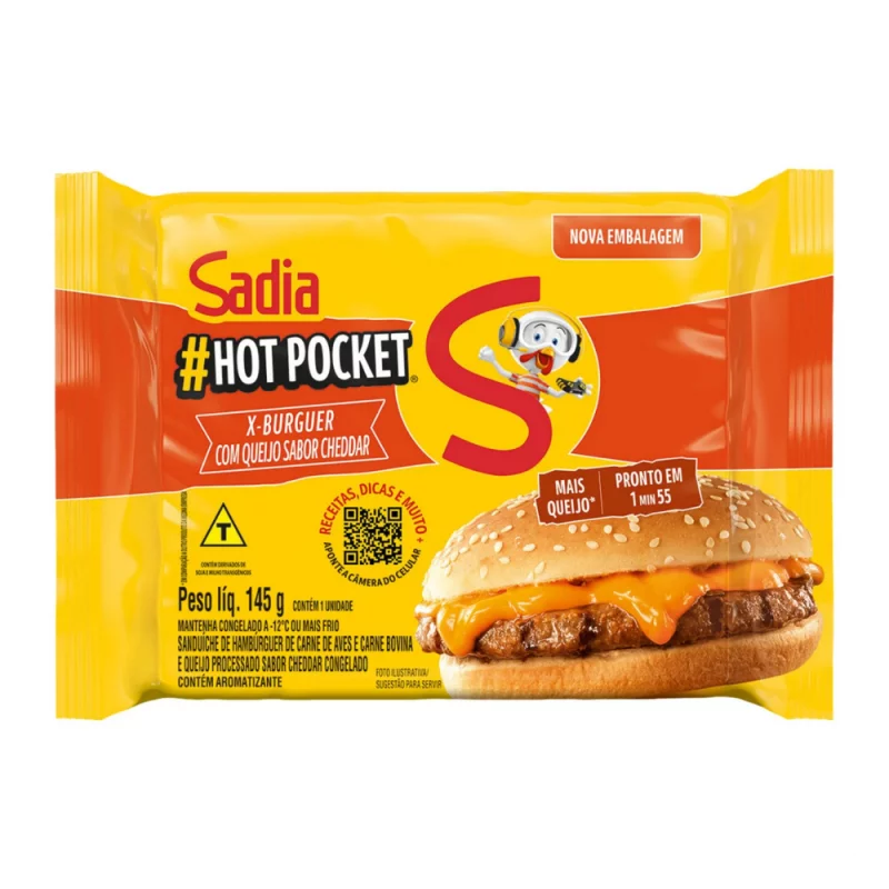 Hot Pocket Sadia X-cheddar 145g