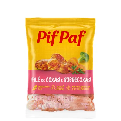 File de Coxa e Sobrecoxa Frango Pif Paf Pct 1kg