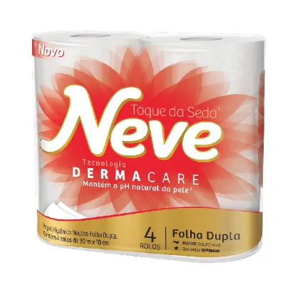 Papel Higienico Neve Ultra Soft Neutro 30 Metros com 04un