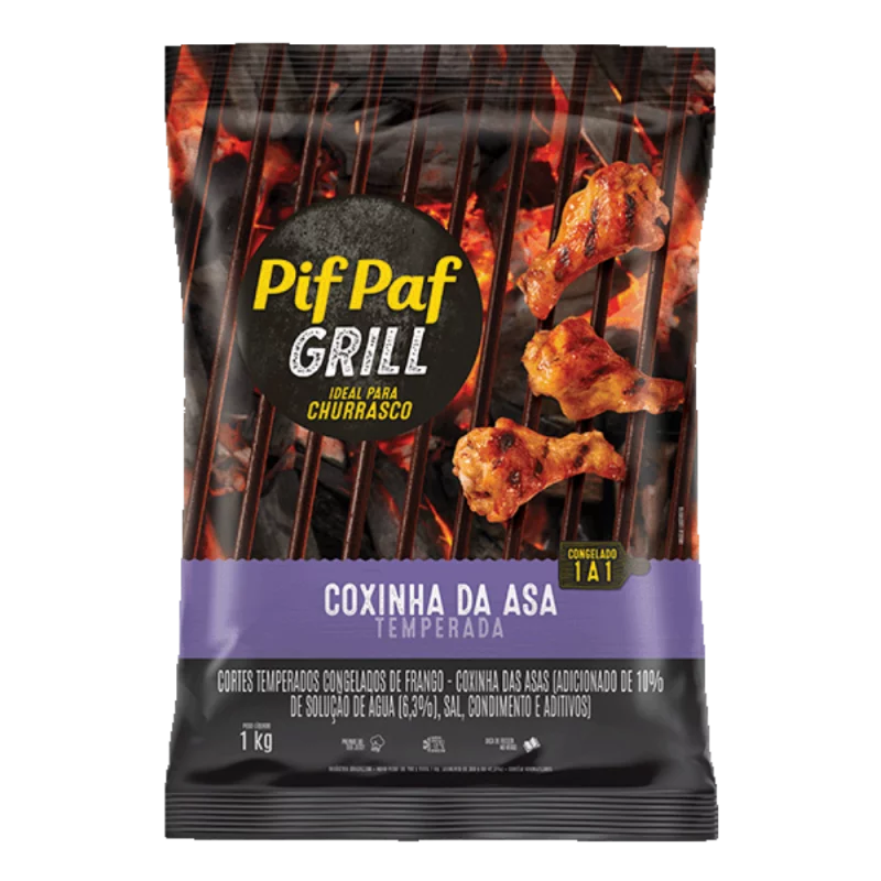 Coxinha da Asa Pif Paf Temperada Iqf 1kg