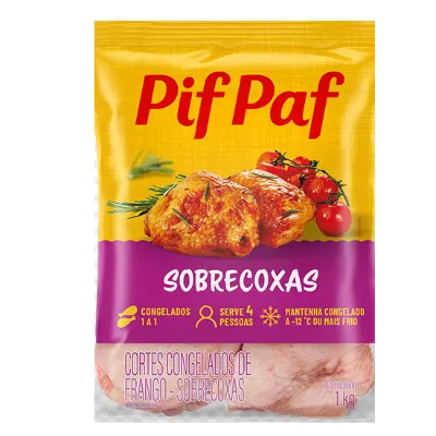 Sobrecoxa Frango Pif Paf Congelada Pct 1kg