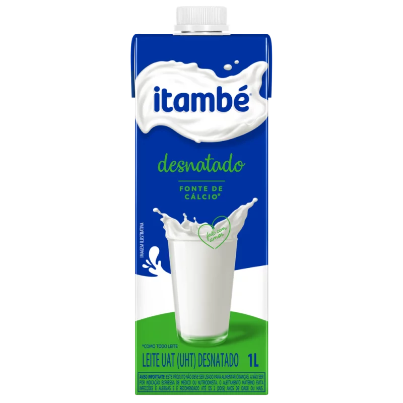 Leite Longa Vida Itambe Desnatado 1lt
