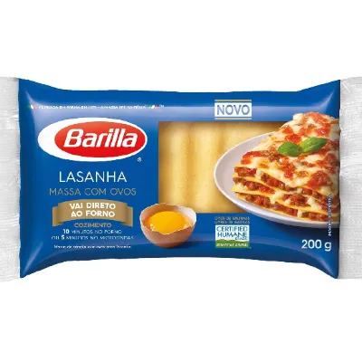 Macarrao Barilla Ovos Lasanha 200g