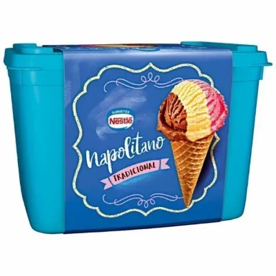 Sorvete Nestle Napolitano Tradicional 1,5l