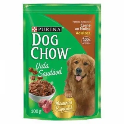 Racao Dog Chow Adulto Carne Ao Molho 100g