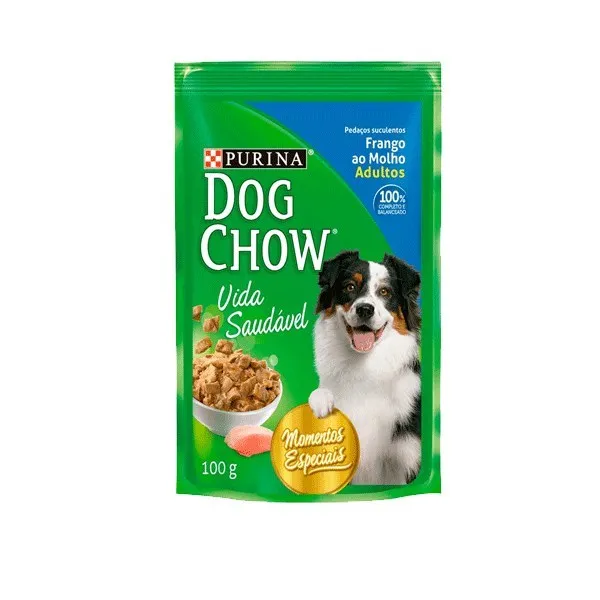 Racao Dog Chow Adulto Frango Ao Molho 100g