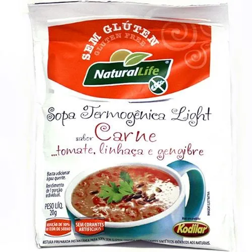 Sopa Termogenica Kodilar Naturallife Carne Sem Gluten Light 20g