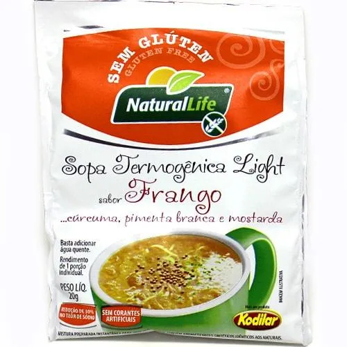 Sopa Termogenica Kodilar Naturallife Frango Sem Gluten Light 20g