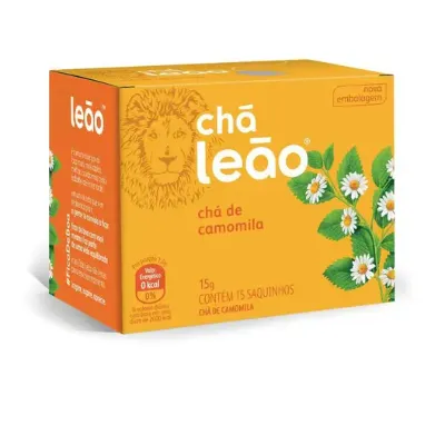 Cha Leao Fuze de Camomila com 15 Saq. 15g