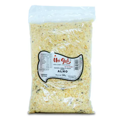 Farofa de Mandioca Uni Guli Alho 330g