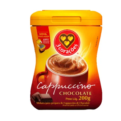 Cappuccino Tres Coracoes Chocolate 200g