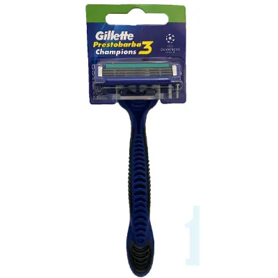 Aparelho de Barbear Gillette Prestobarba 3 Champions League com 1un