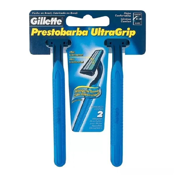 Aparelho de Barbear Gillette Prestobarba Ultragrip Cabeca Fixa com 2un