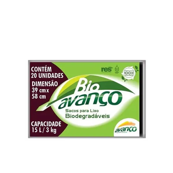 Saco Lixo Avanco 15lt com 20un