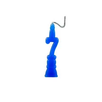 Vela Aniversario Romana Festas Azul N7