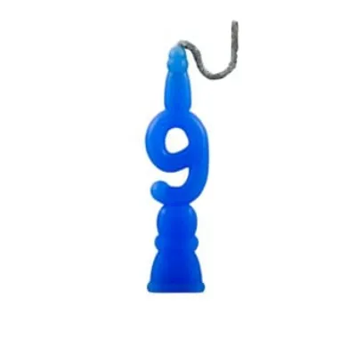 Vela Aniversario Romana Festas Azul N9