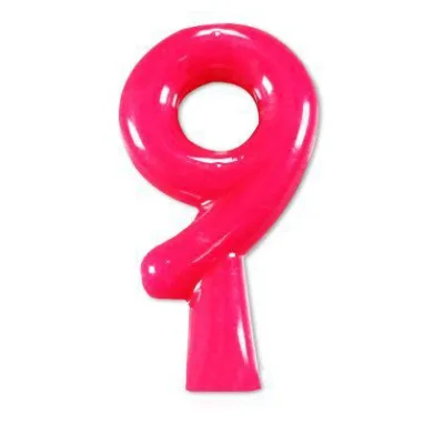 Vela Aniversario Romana Festas Rosa N9