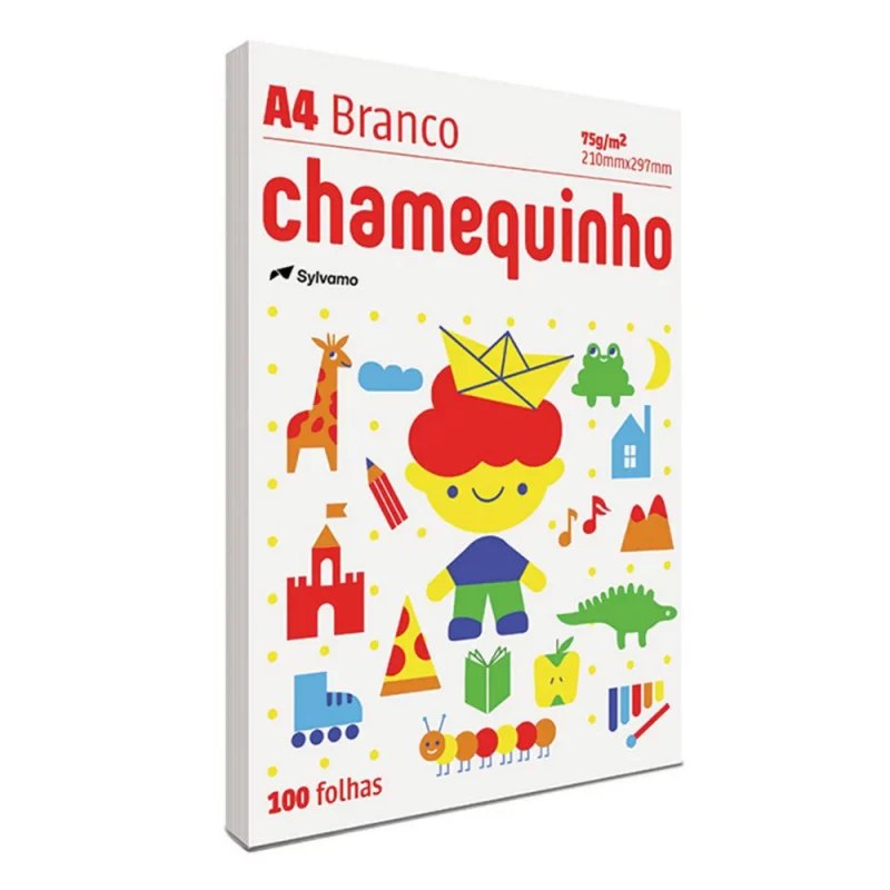 Papel Chamequinho Branco 100 Folhas Un