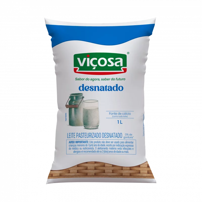 Leite Vicosa Desnatado 1l