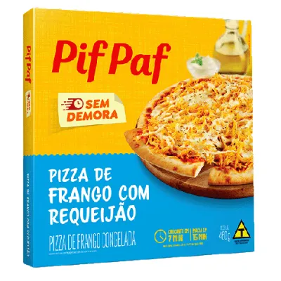 Pizza Pif Paf Frango com Requeijao 460g