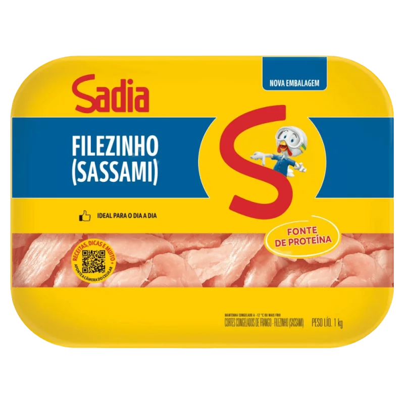 Filezinho de Peito de Frango Sadia Bandeja 1kg