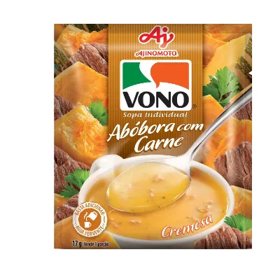 Sopa Vono Individual Cremosa Abobora com Carne 17g