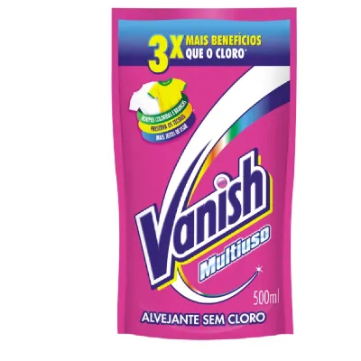 Alvejante Vanish Sem Cloro Rosa Refil 500ml