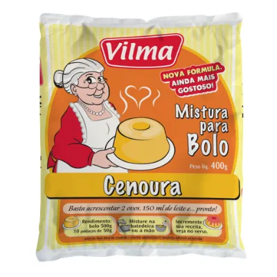 Mistura para Bolo Vilma Cenoura 400g