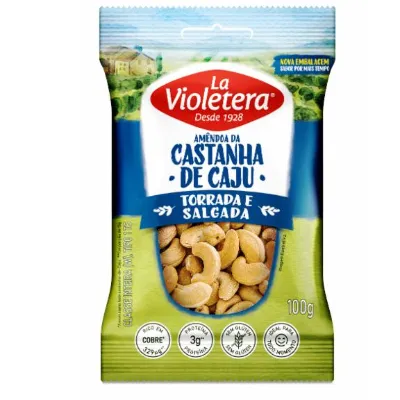 Castanha de Caju La Violetera Torrada e Salgada 100g