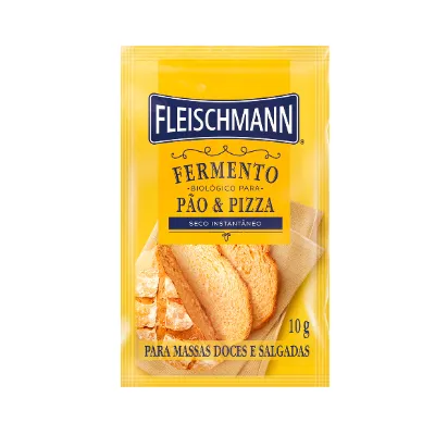 Fermento Biologico Fleischmann Seco Instantaneo 10g