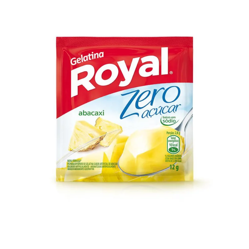 Gelatina Royal Zero Abacaxi 12g