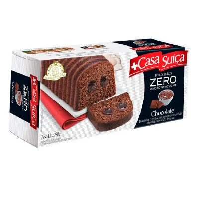 Bolo Casa Suica Zero Chocolate 280g