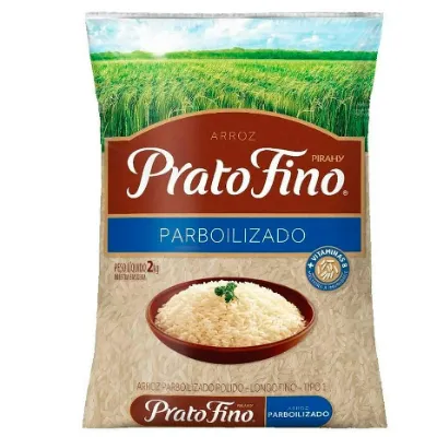 Arroz Prato Fino Parboilizado Tipo 1 2kg