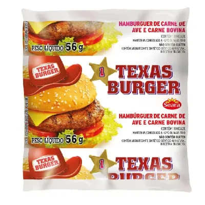 Hamburguer Seara Texas Burguer 56g