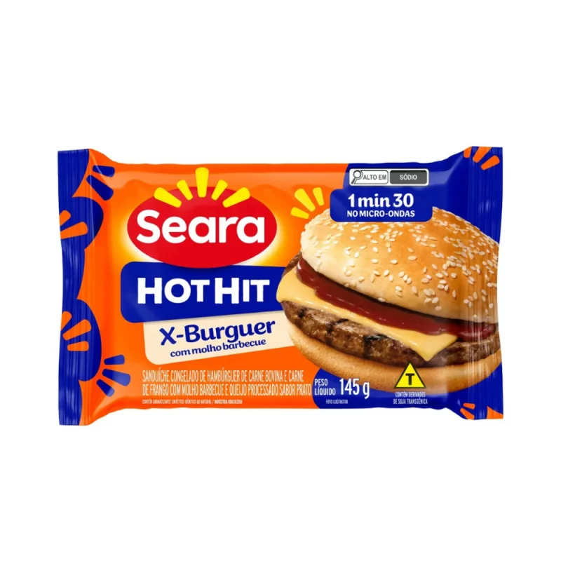 Hot Hit Seara X-burguer com Molho Barbecue 145g