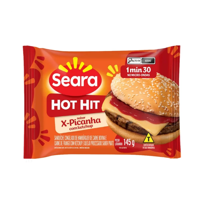Hot Hit Seara X-picanha com Ketchup 145g