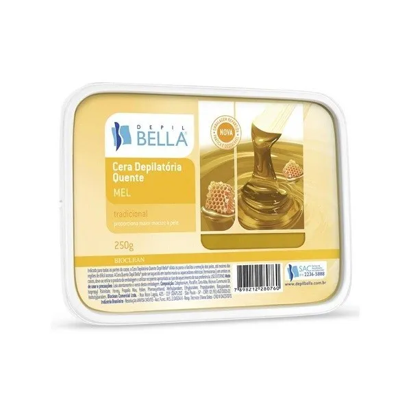 Cera Depilatoria Depil Bella com Cera de Abelha 250g