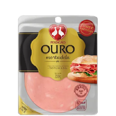 Mortadela Perdigao Bolognella Ouro Fatiada 200g